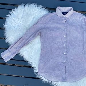 Façonnable Grey Dot Pattern Blouse